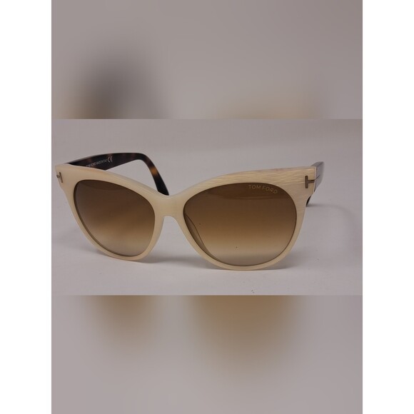 Tom Ford Women\'s Sunglasses Saskia TF330 Ivory Havana Brown Gradient 57-14-140